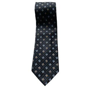 NORDSTROM XMI Men's Neck Tie 100% Silk Hand Sewn in USA Hypocycloid Mixed Color